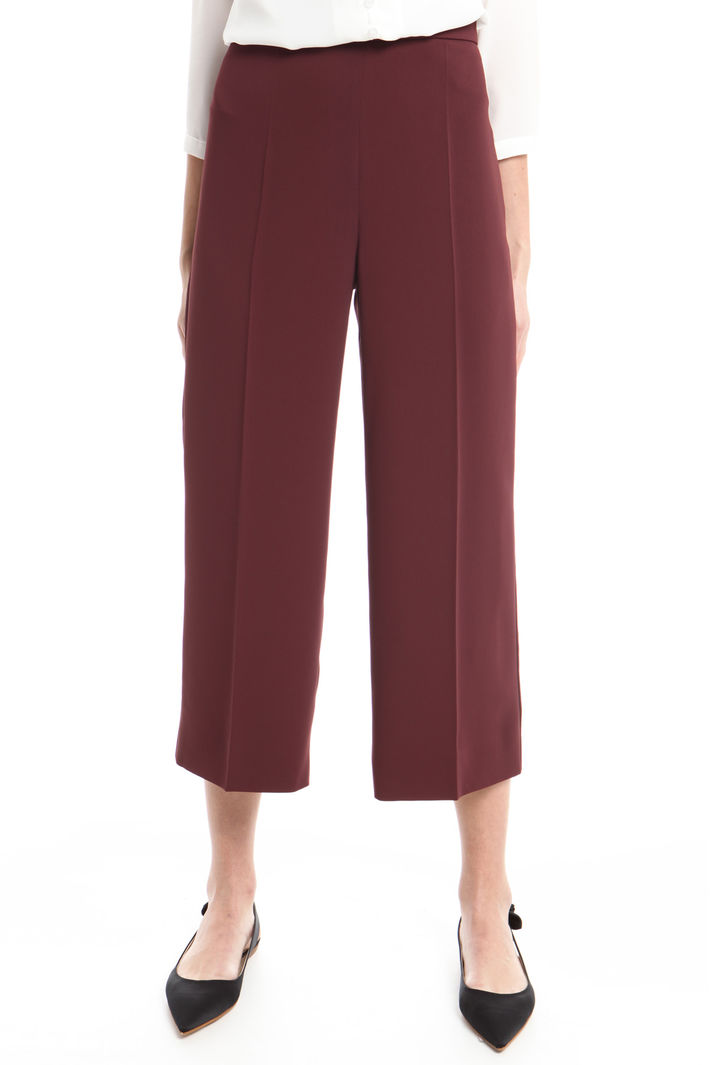 Pantaloni cropped in cady Fashion Market Pantaloni cropped in cady Fashion Market