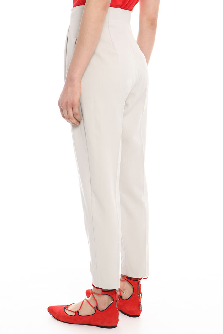 Pantalone lungo in gabardina Fashion Market Pantalone lungo in gabardina Fashion Market