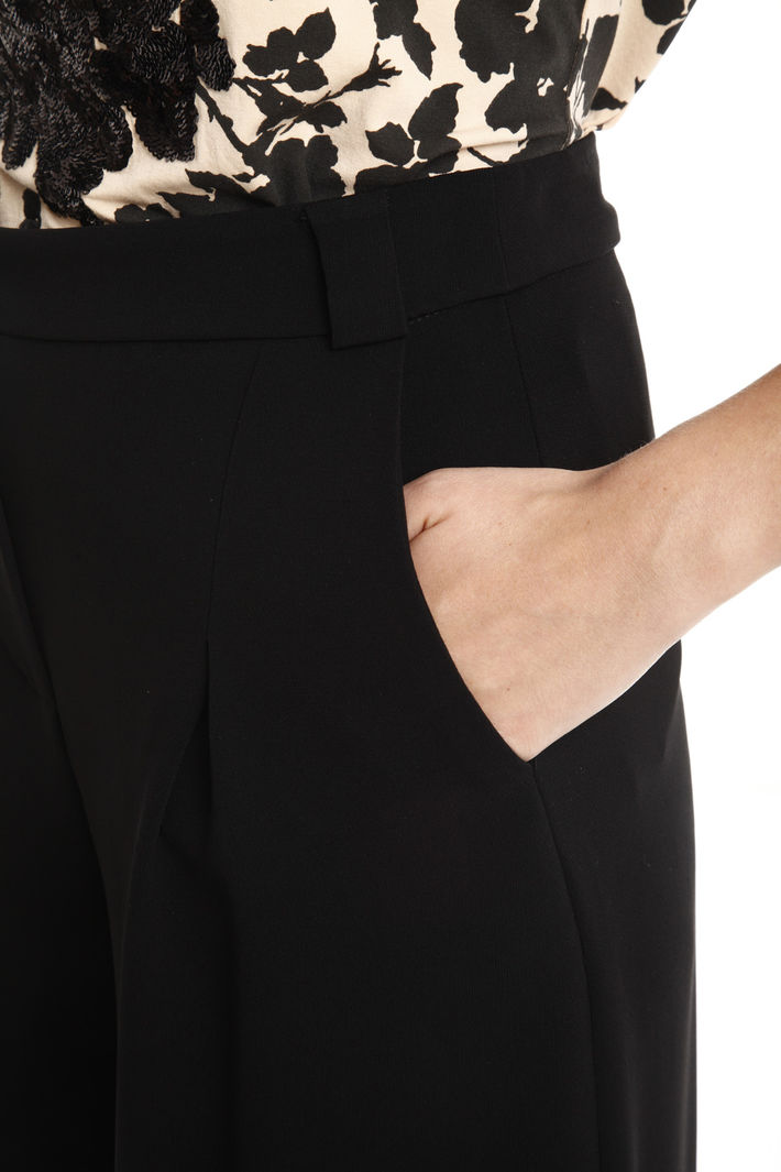 Pantaloni cropped con pieghe Fashion Market Pantaloni cropped con pieghe Fashion Market