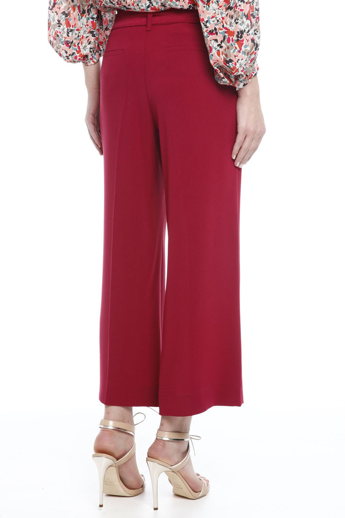 Pantalone cropped in cady Fashion Market Pantalone cropped in cady Fashion Market
