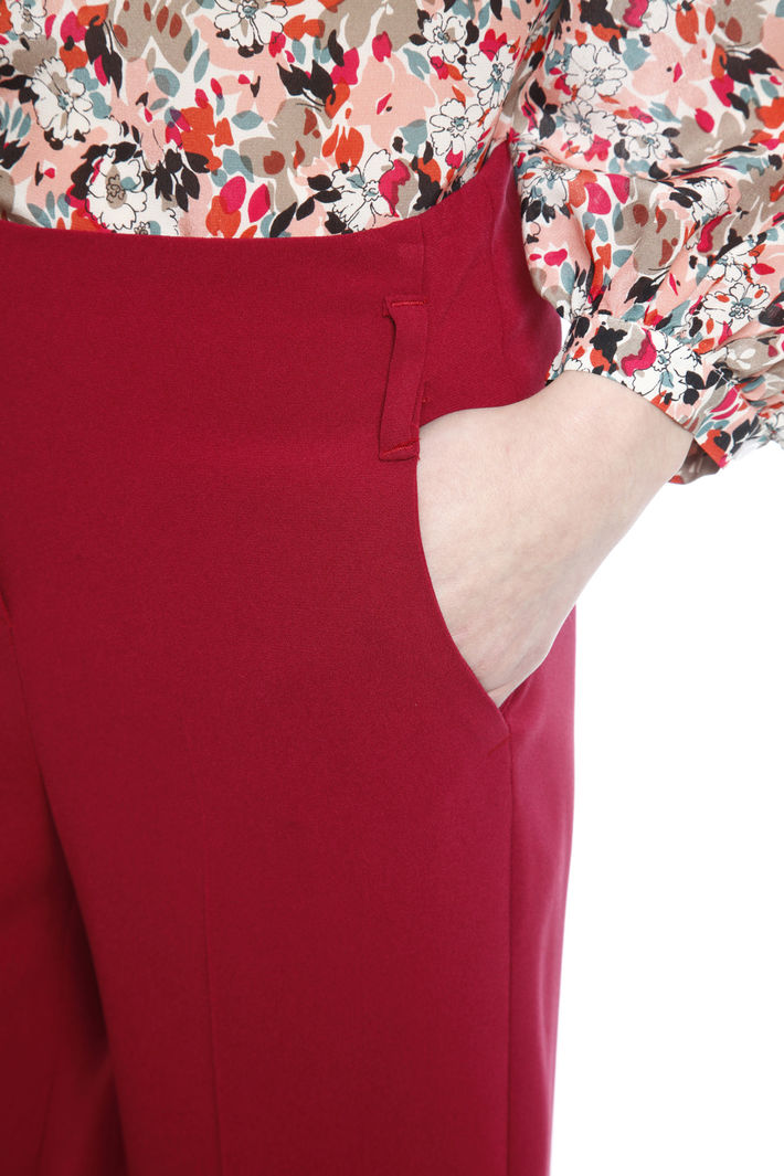 Pantalone cropped in cady Fashion Market Pantalone cropped in cady Fashion Market