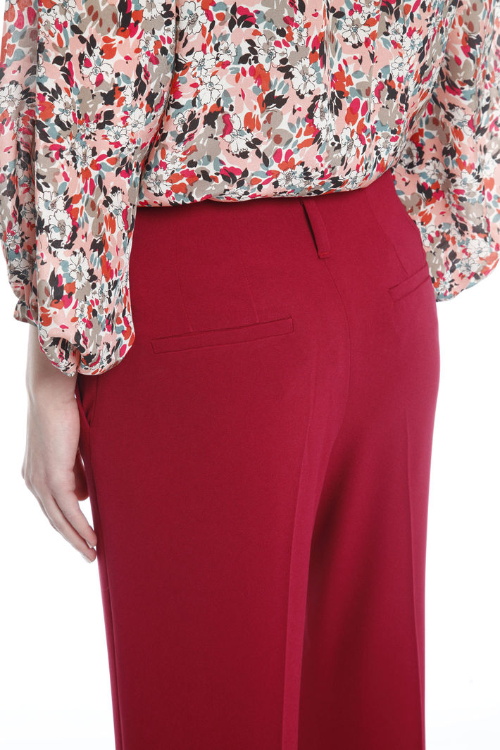Pantalone cropped in cady Fashion Market Pantalone cropped in cady Fashion Market