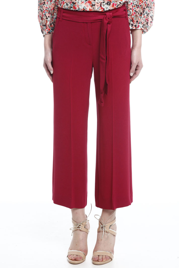 Pantalone cropped in cady Fashion Market Pantalone cropped in cady Fashion Market