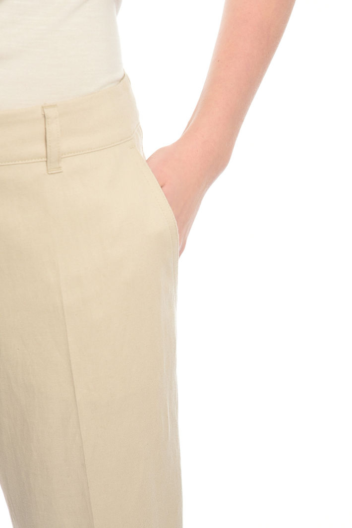 Pantalone dritto in misto lino Fashion Market Pantalone dritto in misto lino Fashion Market