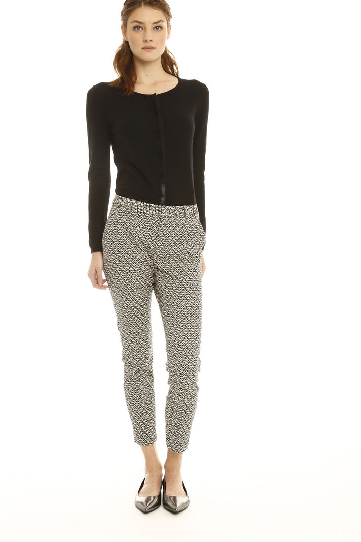 Pantaloni jacquard a sigaretta Fashion Market Pantaloni jacquard a sigaretta Fashion Market