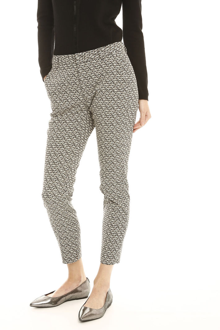 Pantaloni jacquard a sigaretta Fashion Market Pantaloni jacquard a sigaretta Fashion Market