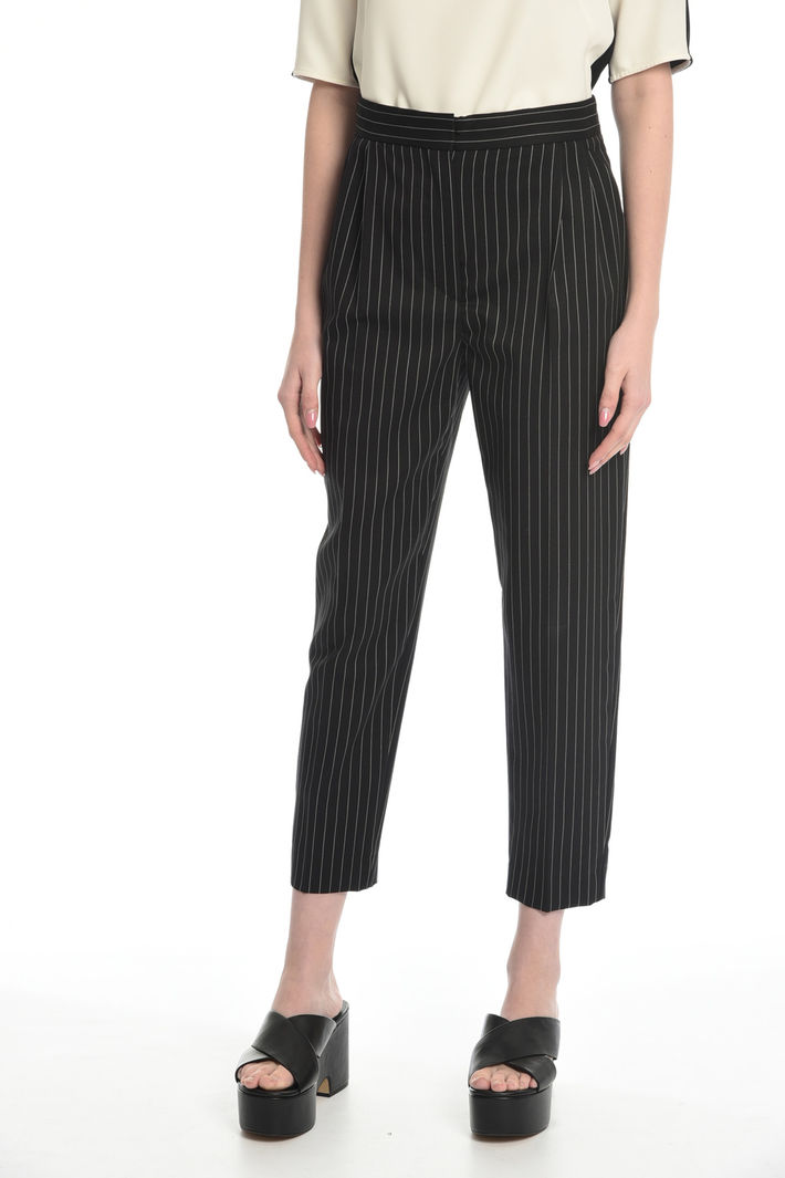 Pantalone gessato in lana Fashion Market Pantalone gessato in lana Fashion Market