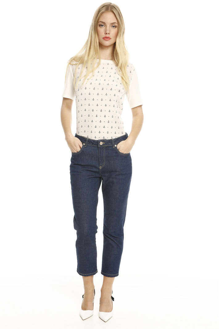 Jeans linea dritta cropped Fashion Market Jeans linea dritta cropped Fashion Market