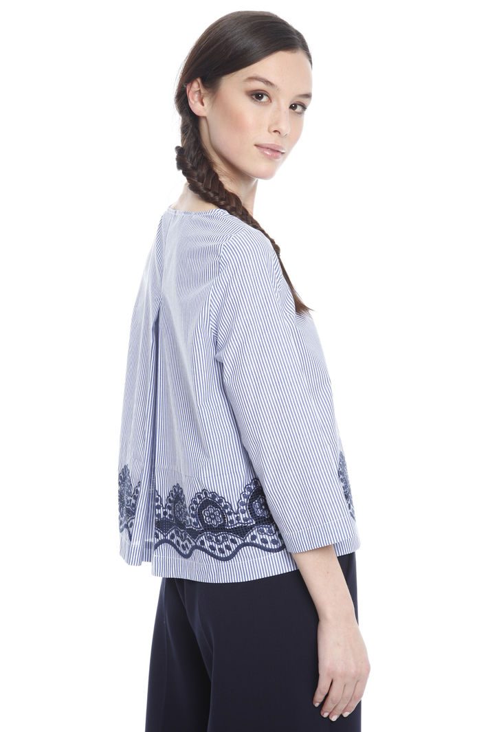 Blusa in popeline di cotone Diffusione Tessile Blusa in popeline di cotone Diffusione Tessile