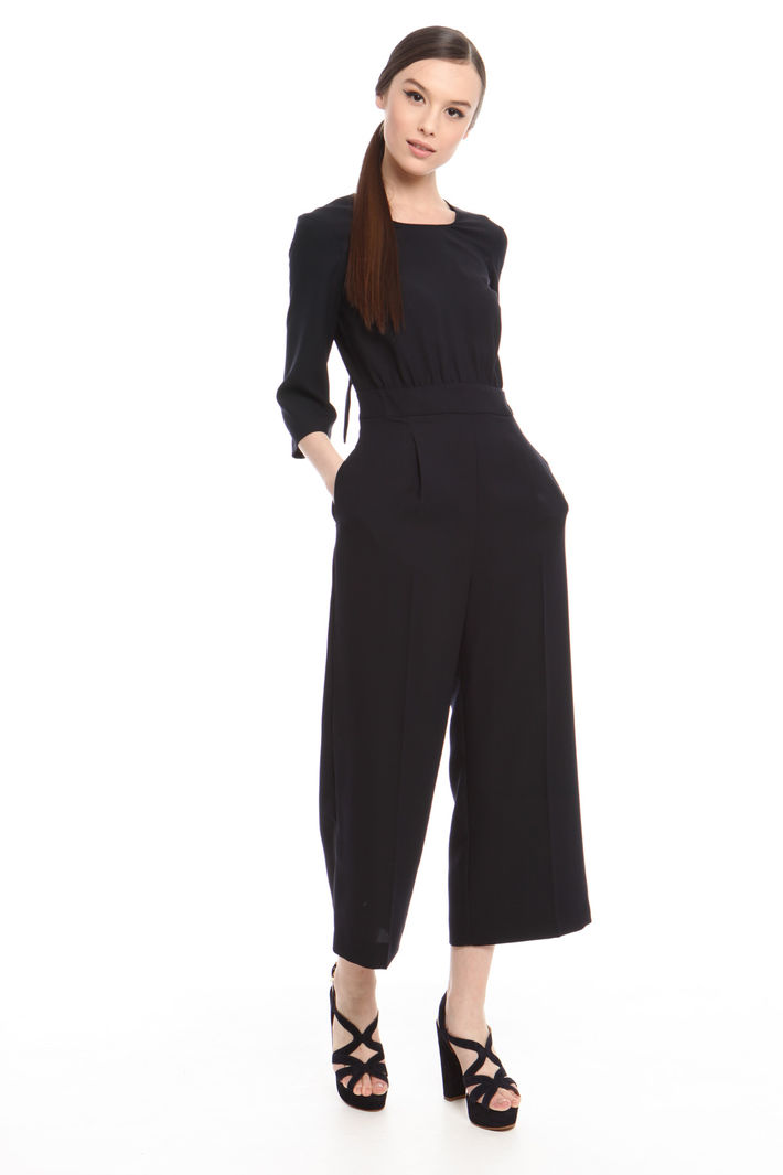 Tuta fluida in crepe e satin Fashion Market Tuta fluida in crepe e satin Fashion Market
