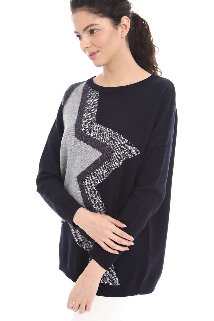 Maglia con maxi stella Fashion Market Maglia con maxi stella Fashion Market