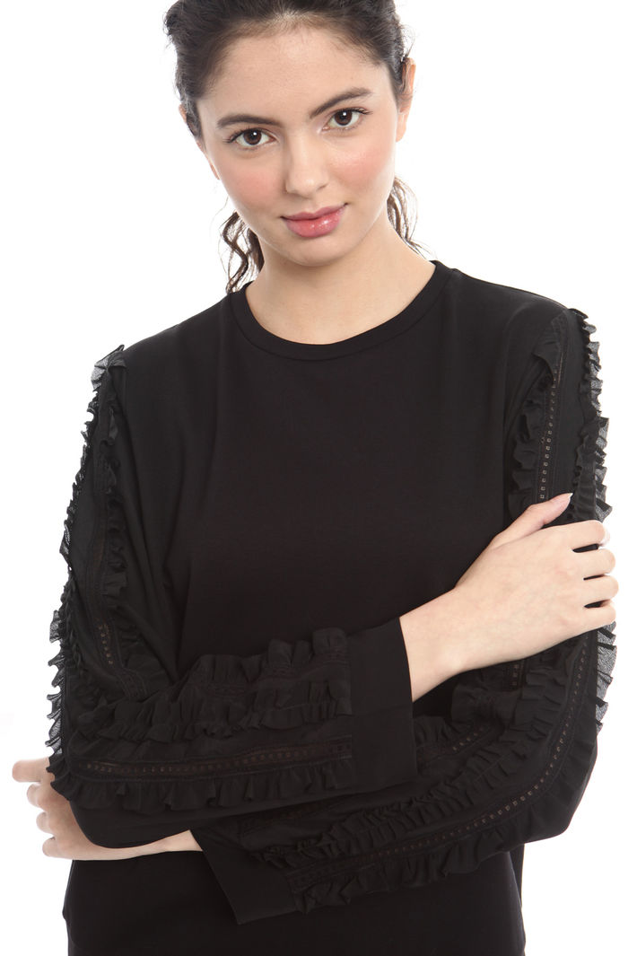 Felpa con maniche in crepe Fashion Market Felpa con maniche in crepe Fashion Market