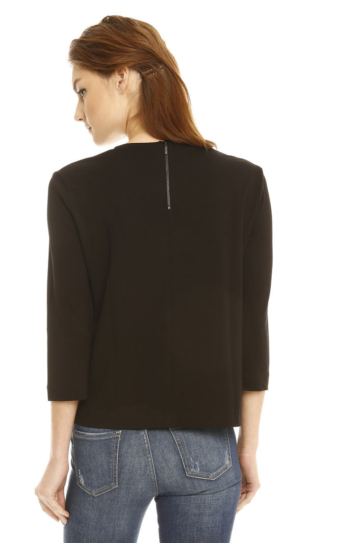 Top con pannello jacquard Fashion Market Top con pannello jacquard Fashion Market