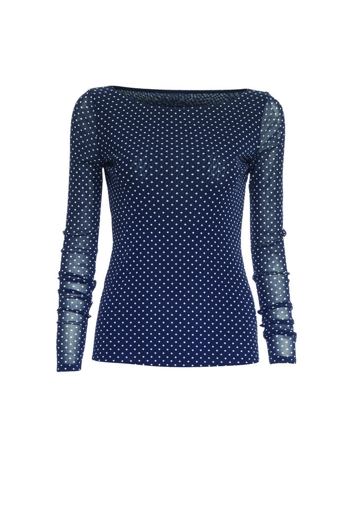 Top in tulle stretch stampato Intrend Top in tulle stretch stampato Intrend