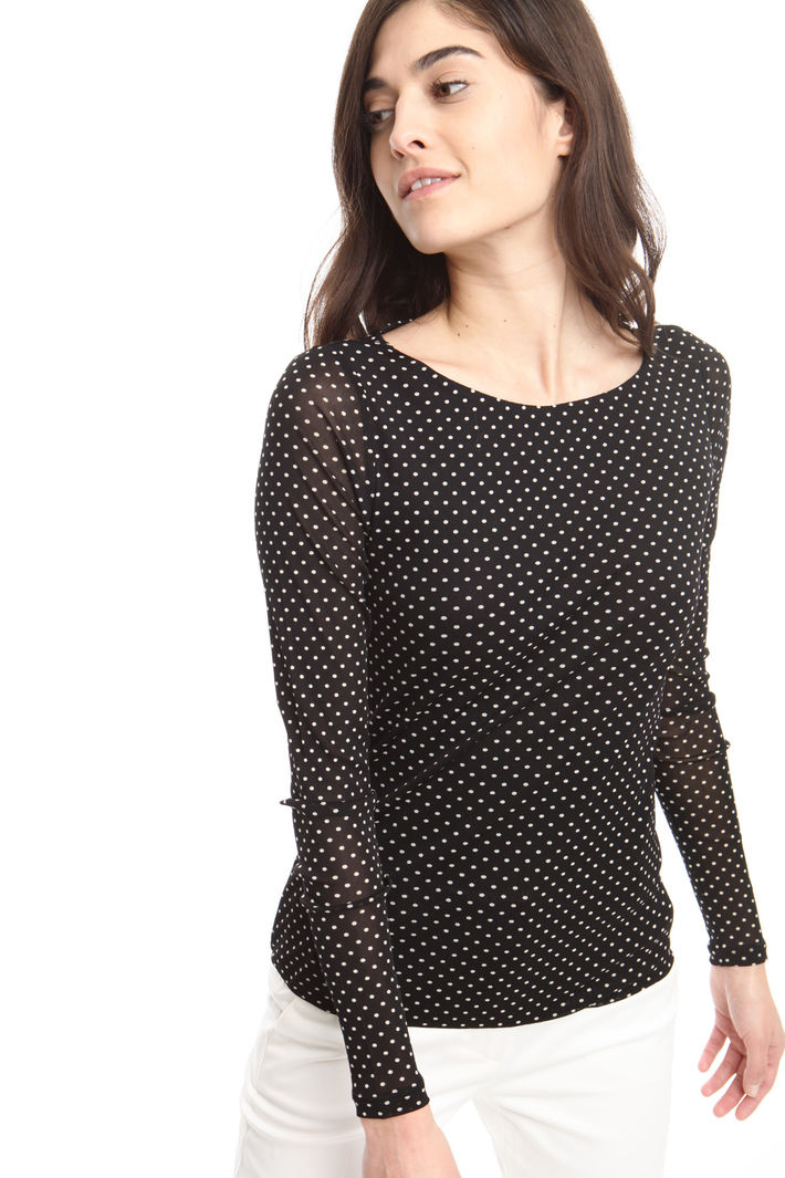 Top in tulle stretch stampato Intrend Top in tulle stretch stampato Intrend