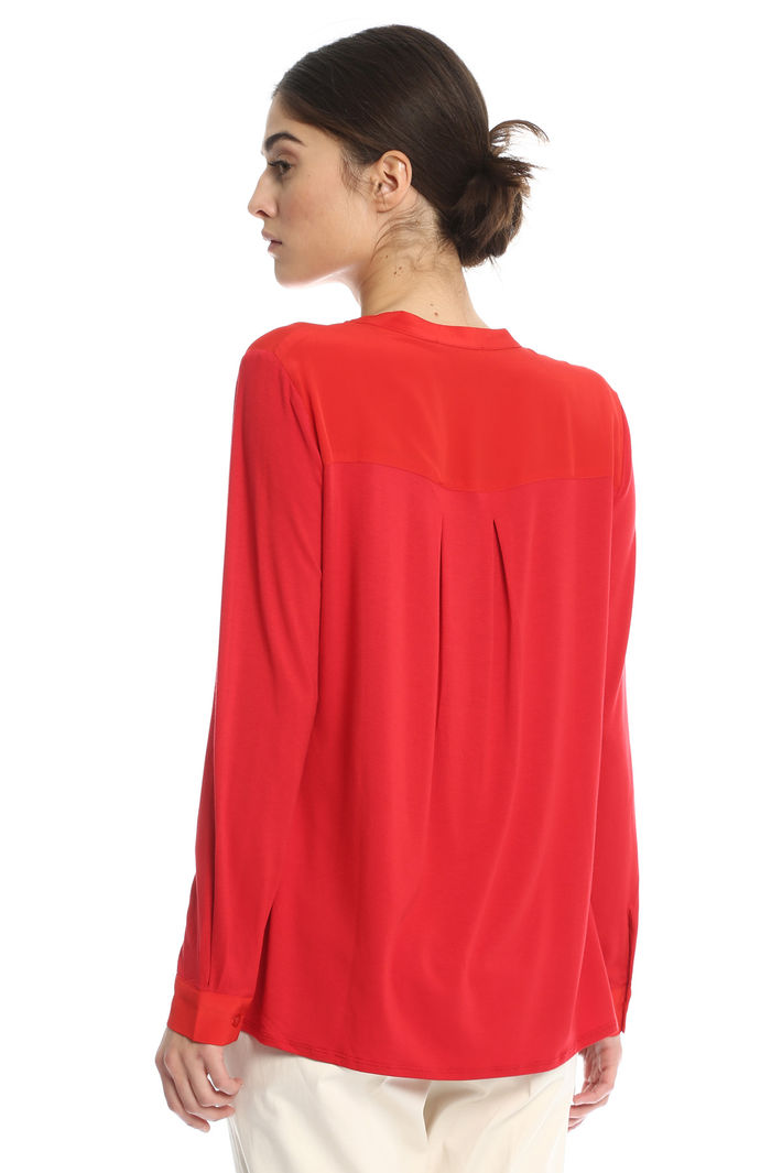 T-shirt bimateriale con pieghe Fashion Market T-shirt bimateriale con pieghe Fashion Market