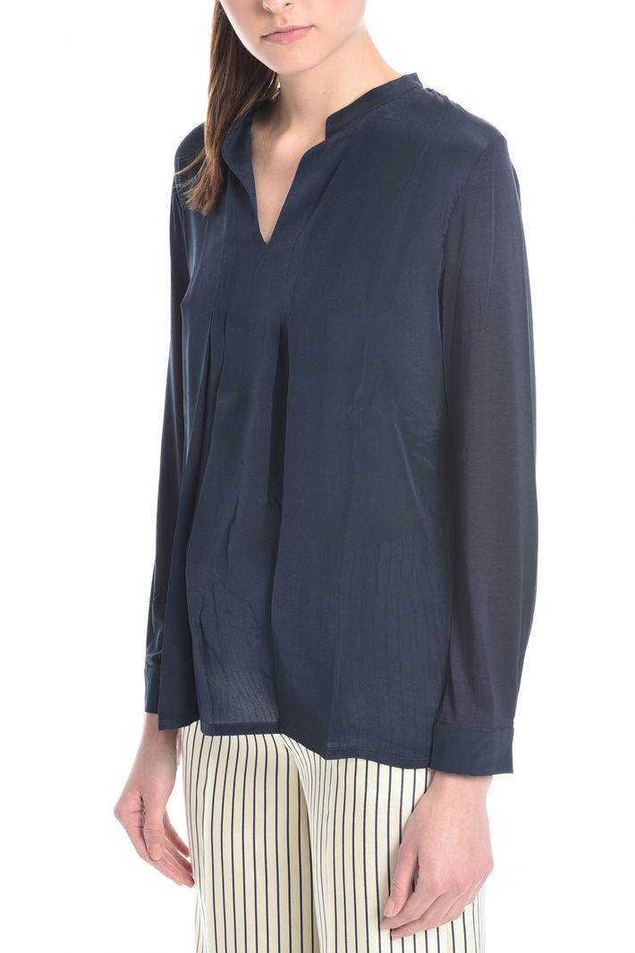 T-shirt bimateriale con pieghe Fashion Market T-shirt bimateriale con pieghe Fashion Market
