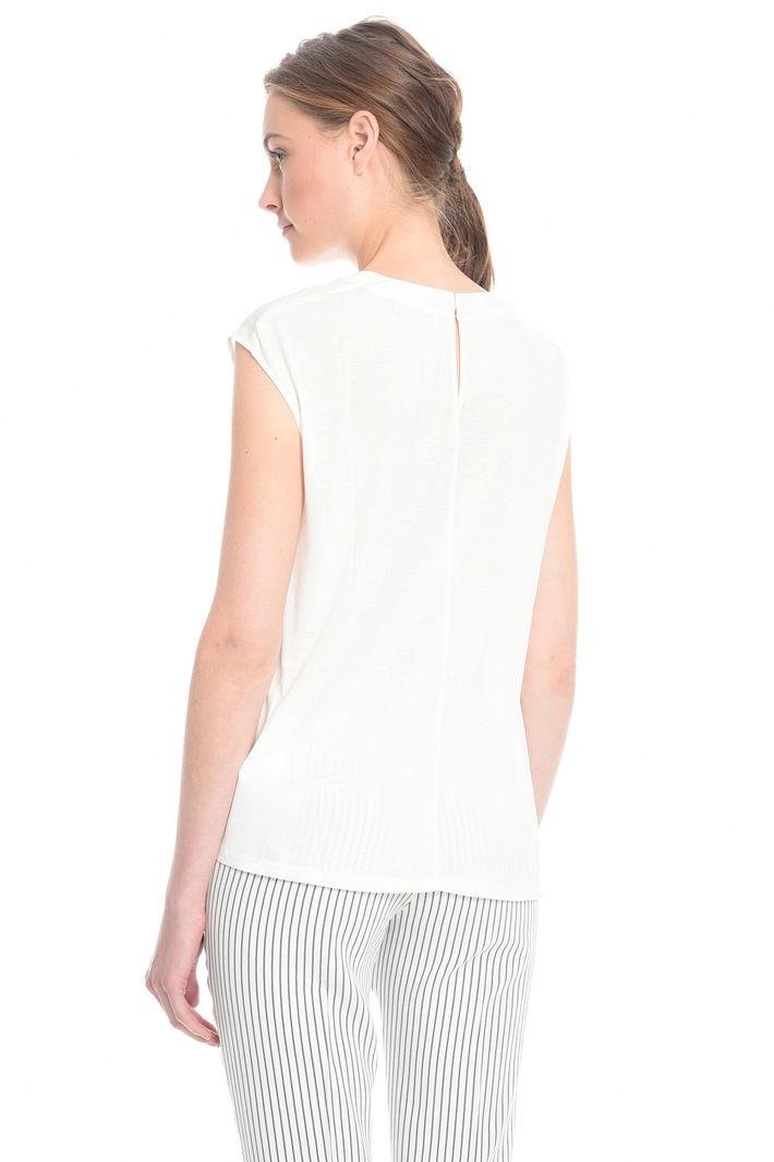 T-shirt bimateriale Fashion Market T-shirt bimateriale Fashion Market