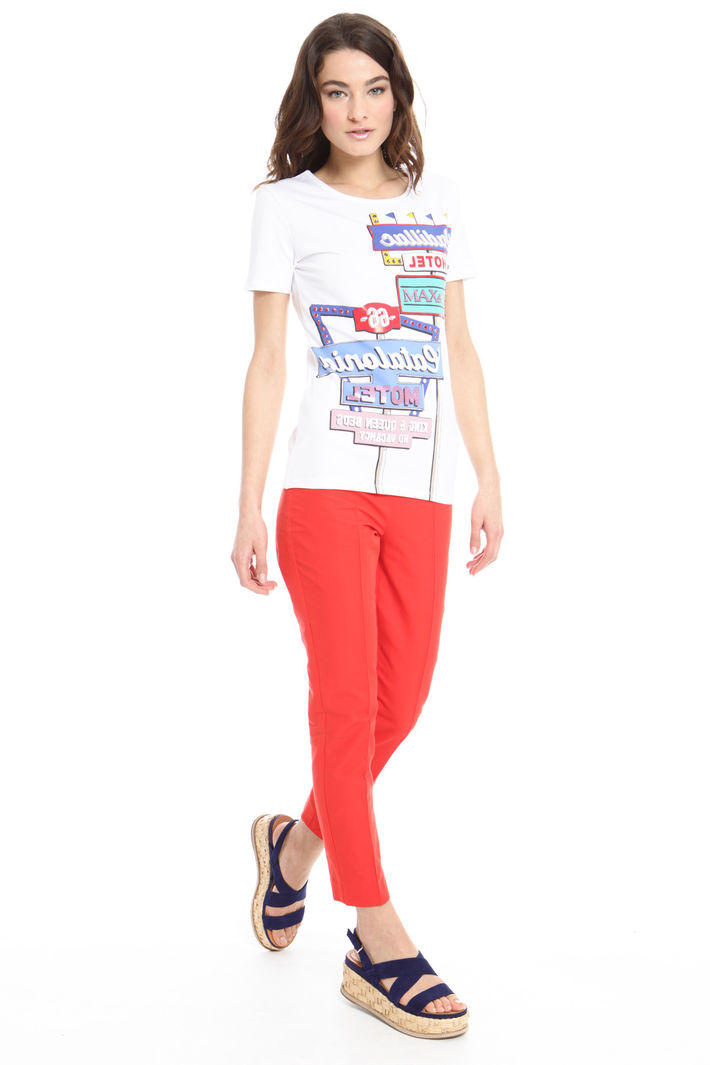 T-shirt con stampe e strass Fashion Market T-shirt con stampe e strass Fashion Market