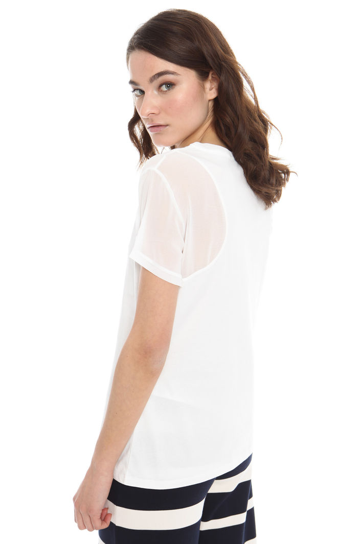 T-shirt bimateriale Fashion Market T-shirt bimateriale Fashion Market