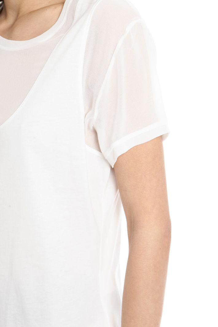 T-shirt bimateriale Fashion Market T-shirt bimateriale Fashion Market