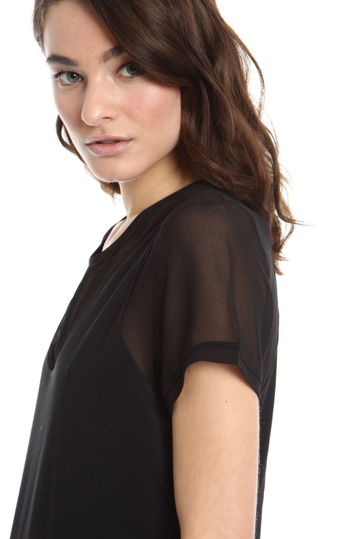 T-shirt bimateriale Fashion Market T-shirt bimateriale Fashion Market
