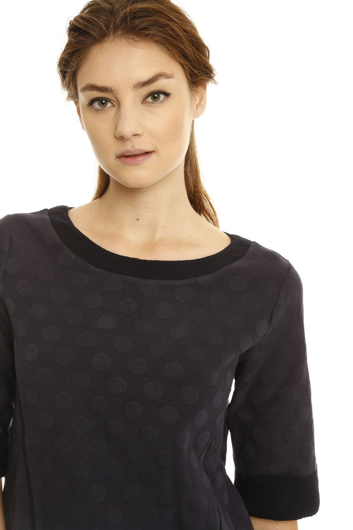 T-shirt matelassé a pois T-shirt matelassé a pois