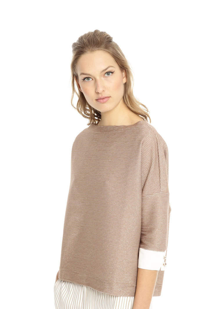 Maglia boxy in cotone lurex Fashion Market Maglia boxy in cotone lurex Fashion Market