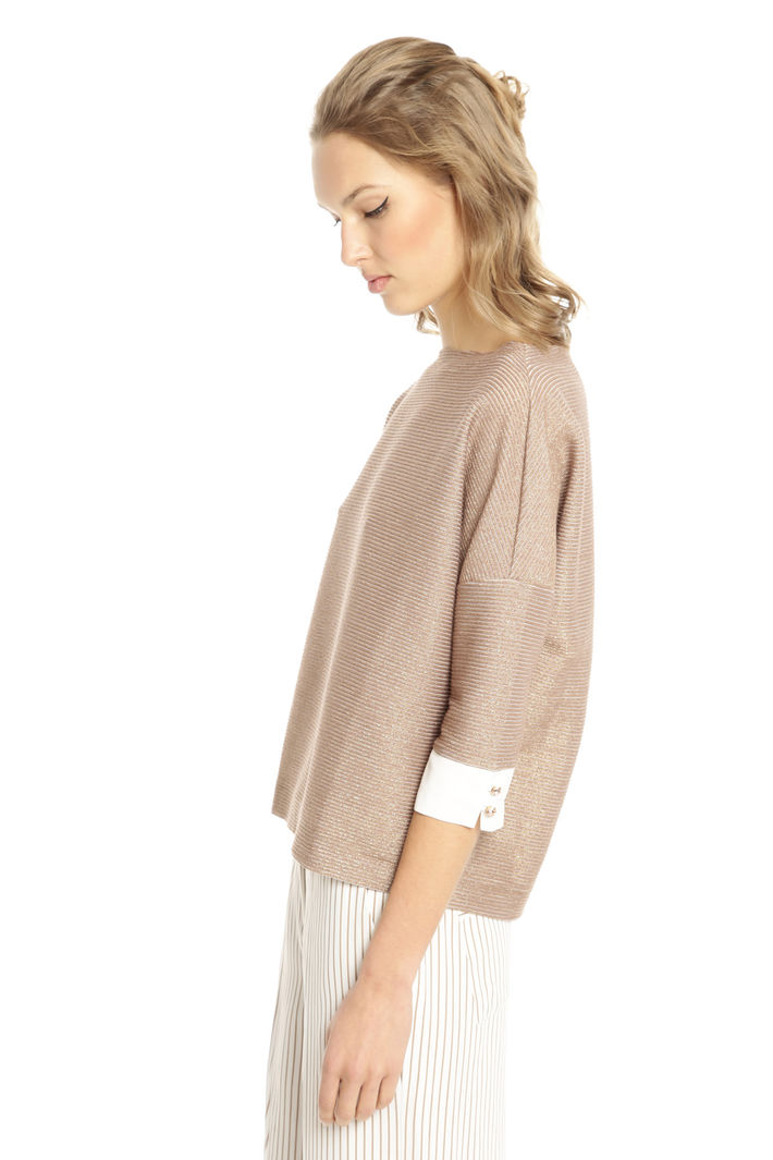Maglia boxy in cotone lurex Fashion Market Maglia boxy in cotone lurex Fashion Market