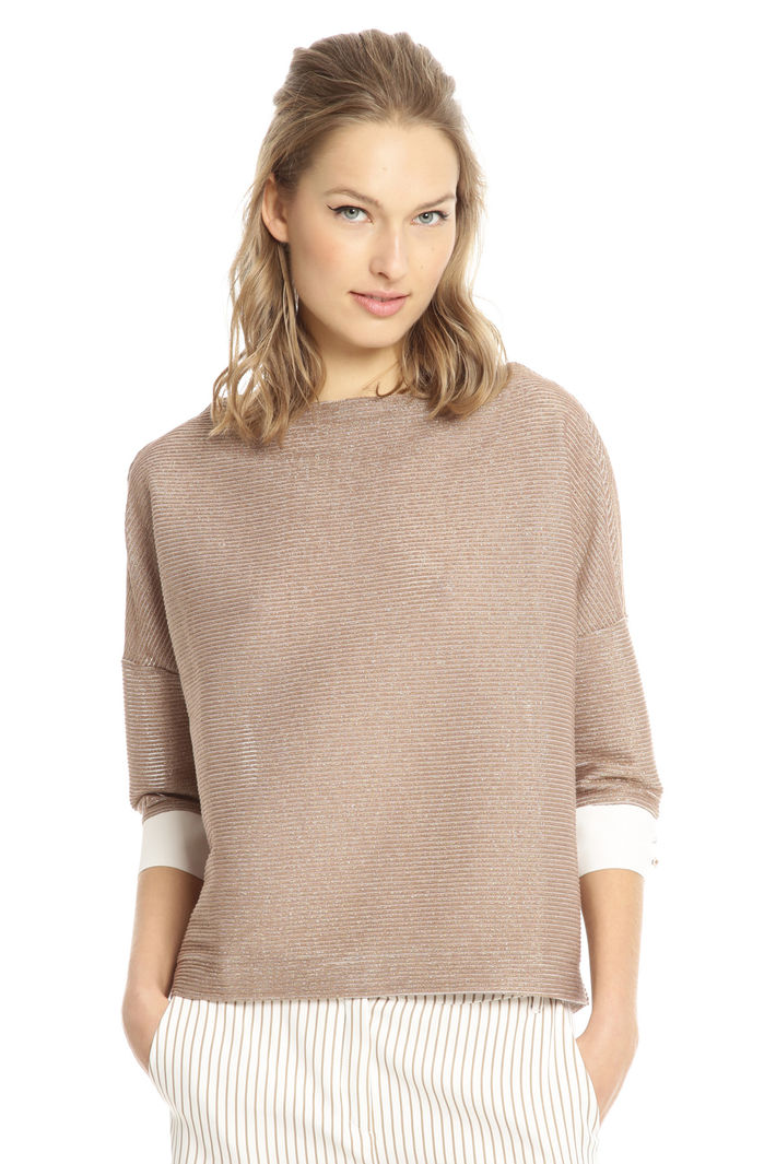 Maglia boxy in cotone lurex Fashion Market Maglia boxy in cotone lurex Fashion Market