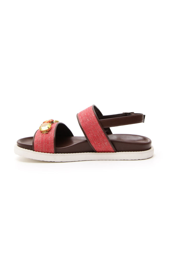 Sandalo in canvas e pelle Intrend Sandalo in canvas e pelle Intrend