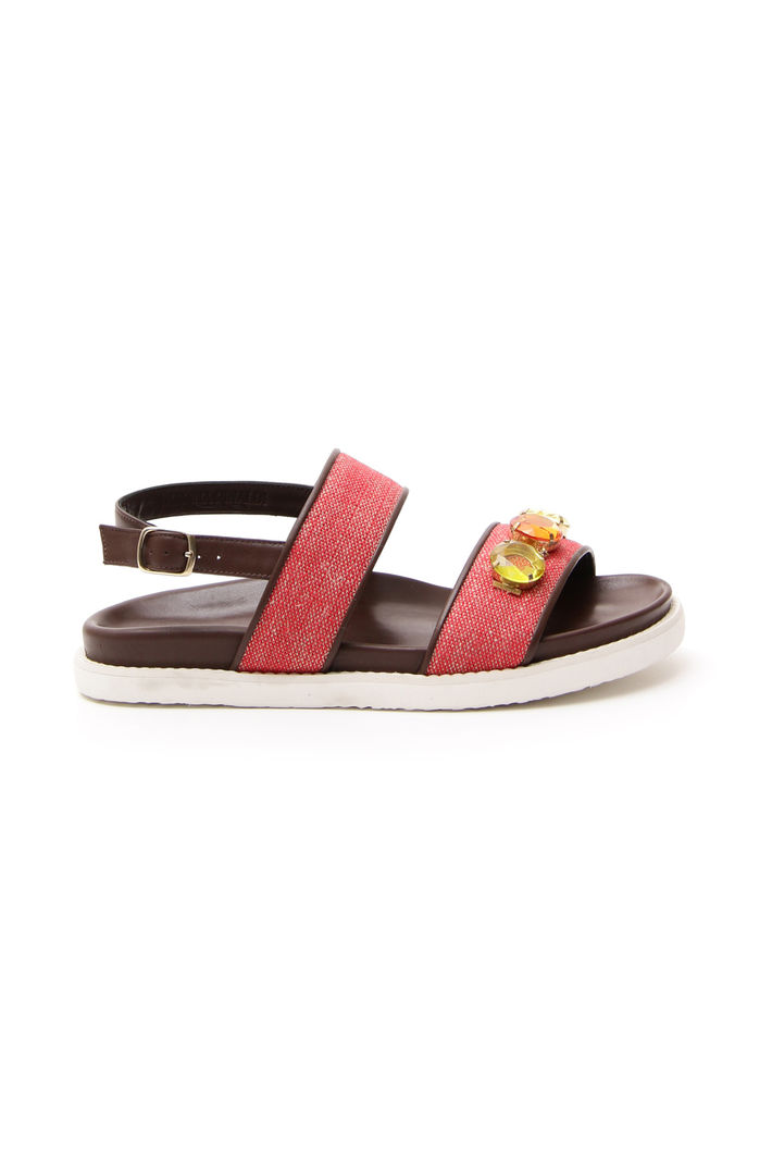 Sandalo in canvas e pelle Intrend Sandalo in canvas e pelle Intrend