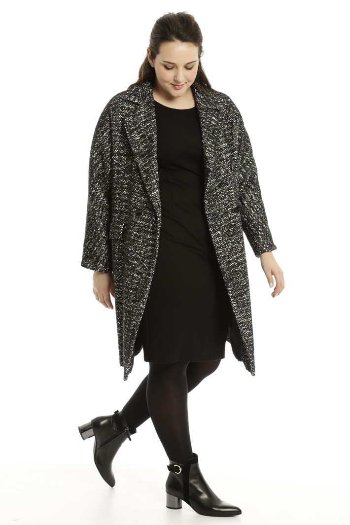 Cappotto in bouclé bicolore Diffusione Tessile Cappotto in bouclé bicolore Diffusione Tessile