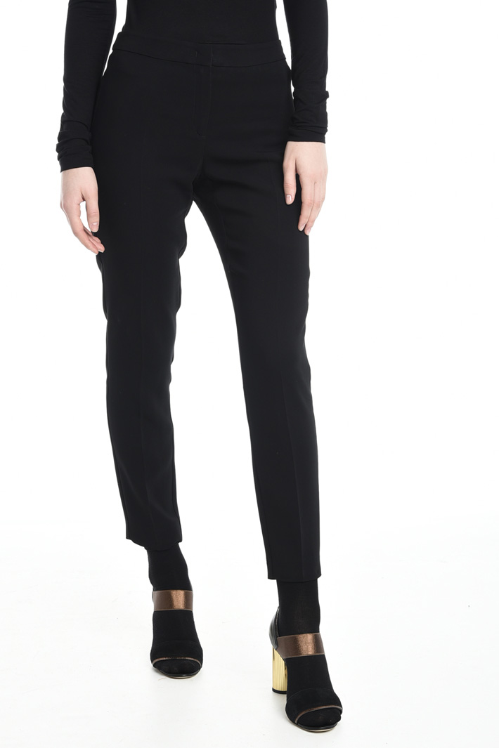 Pantalone a sigaretta in cady Diffusione Tessile Pantalone a sigaretta in cady Diffusione Tessile