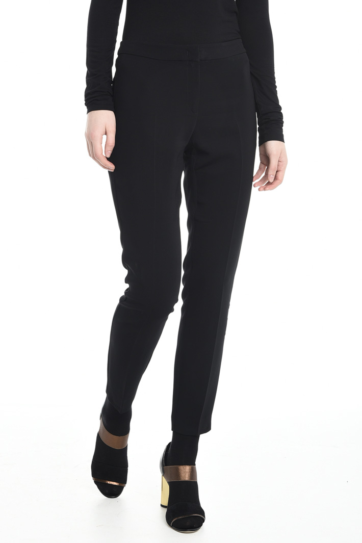Pantalone a sigaretta in cady Diffusione Tessile Pantalone a sigaretta in cady Diffusione Tessile