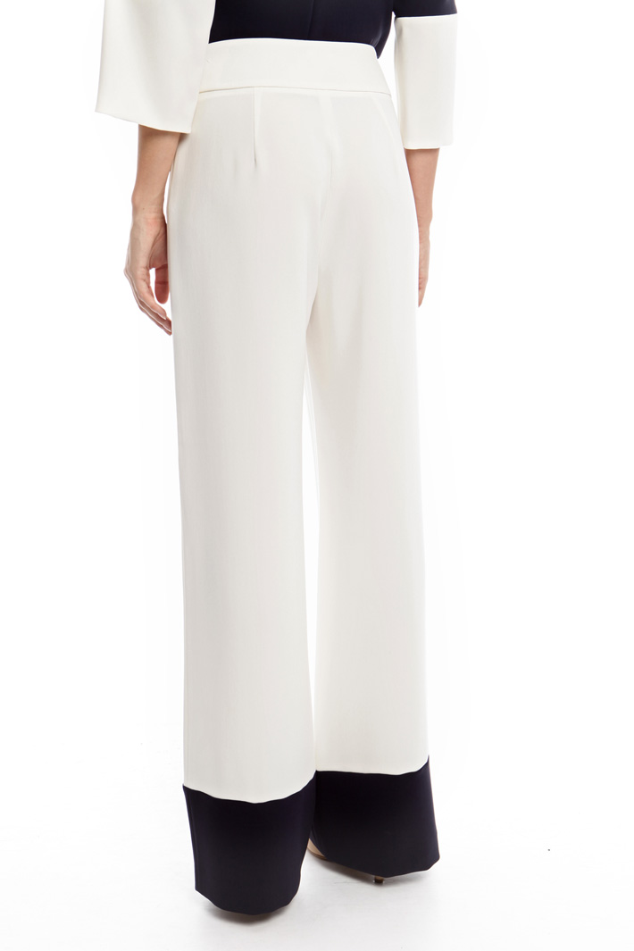 Pantaloni bicolore in cady Diffusione Tessile Pantaloni bicolore in cady Diffusione Tessile