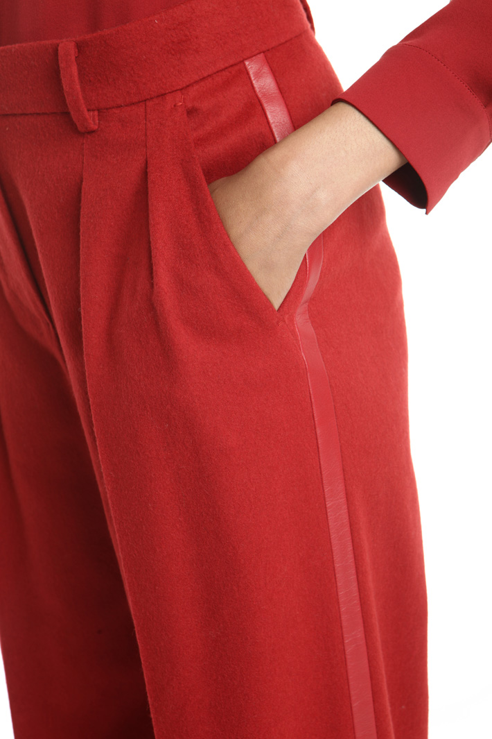 Pantaloni palazzo in drap Diffusione Tessile Pantaloni palazzo in drap Diffusione Tessile