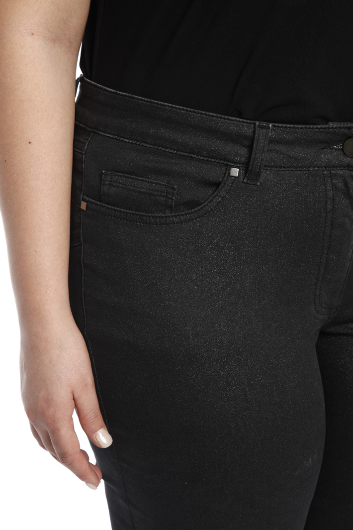 Jeans skinny glitterato Diffusione Tessile Jeans skinny glitterato Diffusione Tessile