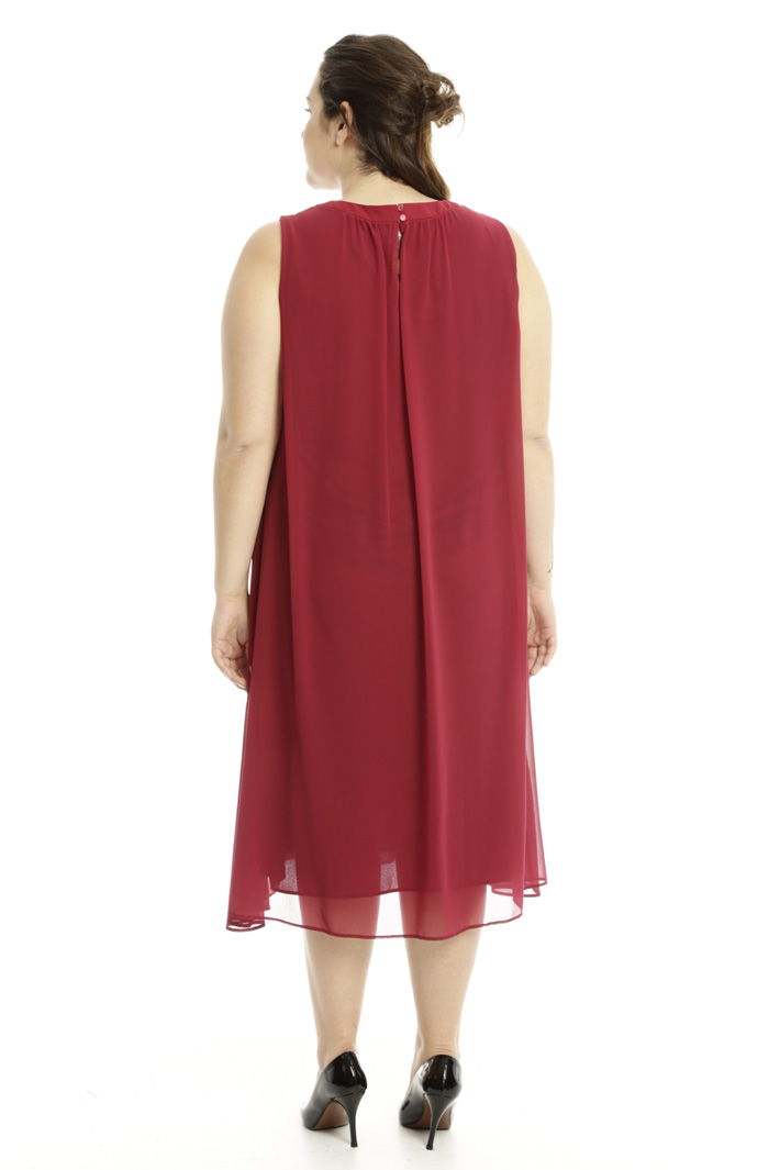 Abito fluido in georgette Diffusione Tessile Abito fluido in georgette Diffusione Tessile