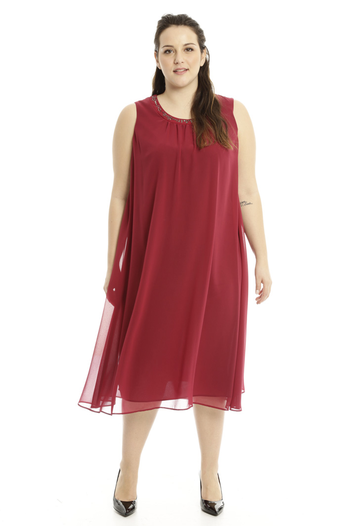 Abito fluido in georgette Diffusione Tessile Abito fluido in georgette Diffusione Tessile