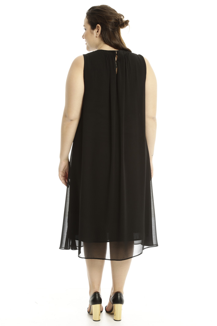 Abito fluido in georgette Diffusione Tessile Abito fluido in georgette Diffusione Tessile