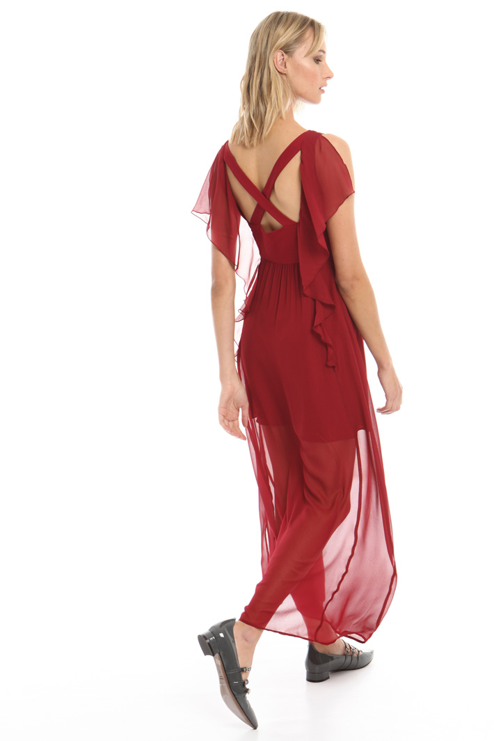 Abito lungo in georgette Abito lungo in georgette