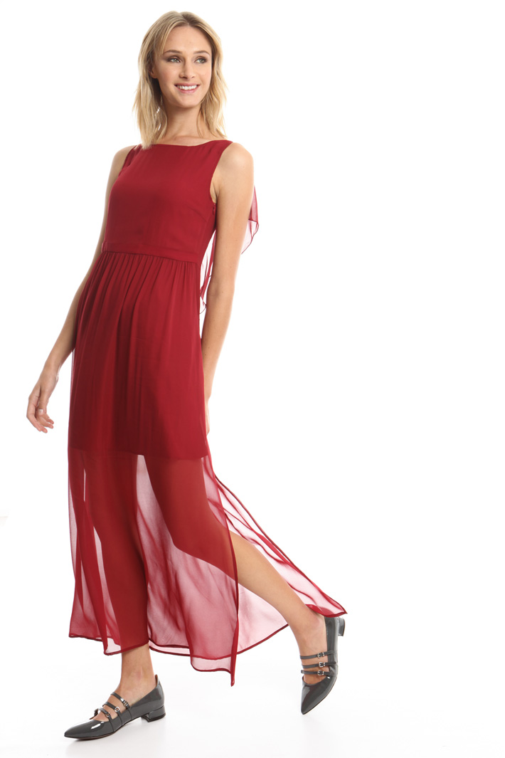 Abito lungo in georgette Abito lungo in georgette