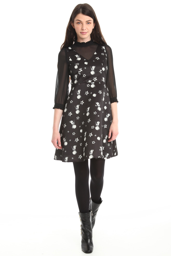 Abito con inserti georgette Diffusione Tessile Abito con inserti georgette Diffusione Tessile