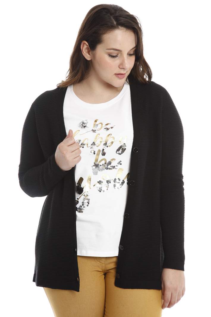 Cardigan in misto lana Diffusione Tessile Cardigan in misto lana Diffusione Tessile
