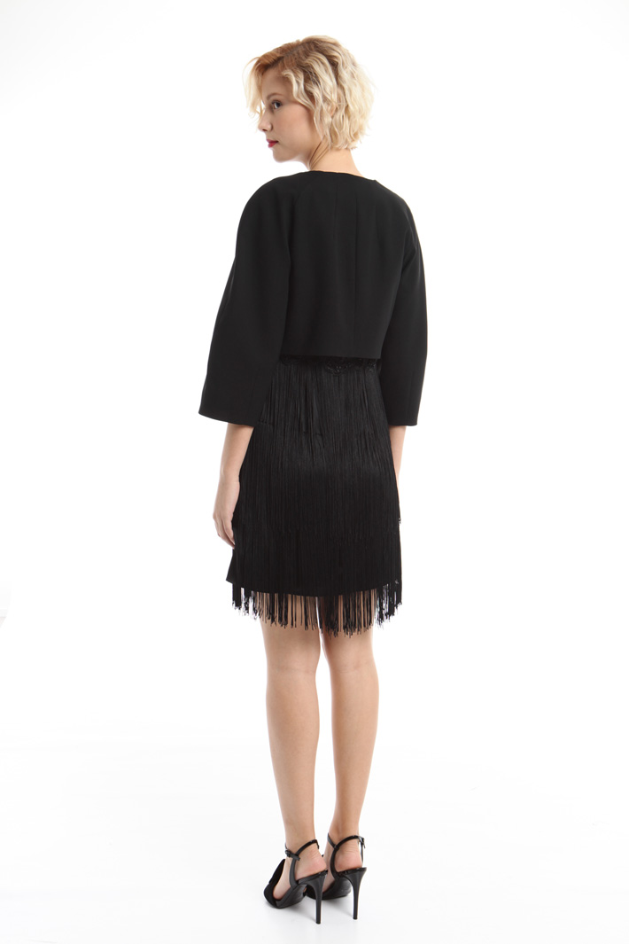 Giacca boxy in tessuto crepe Diffusione Tessile Giacca boxy in tessuto crepe Diffusione Tessile