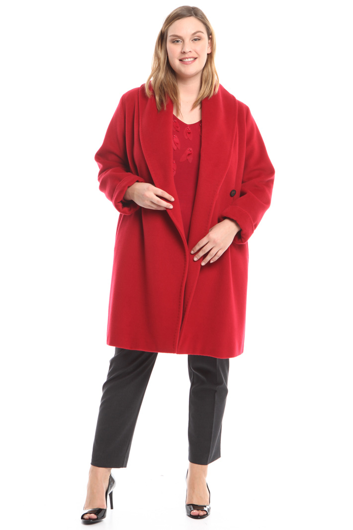 Cappotto con collo a scialle Diffusione Tessile Cappotto con collo a scialle Diffusione Tessile