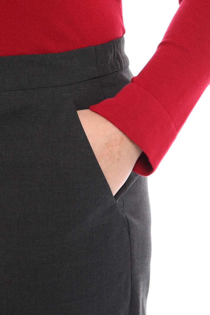 Pantalone in crepe di lana Diffusione Tessile Pantalone in crepe di lana Diffusione Tessile