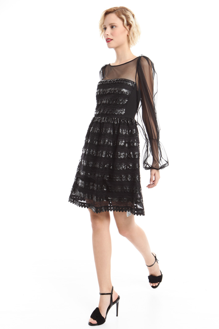 Abito princesse a balze Diffusione Tessile Abito princesse a balze Diffusione Tessile