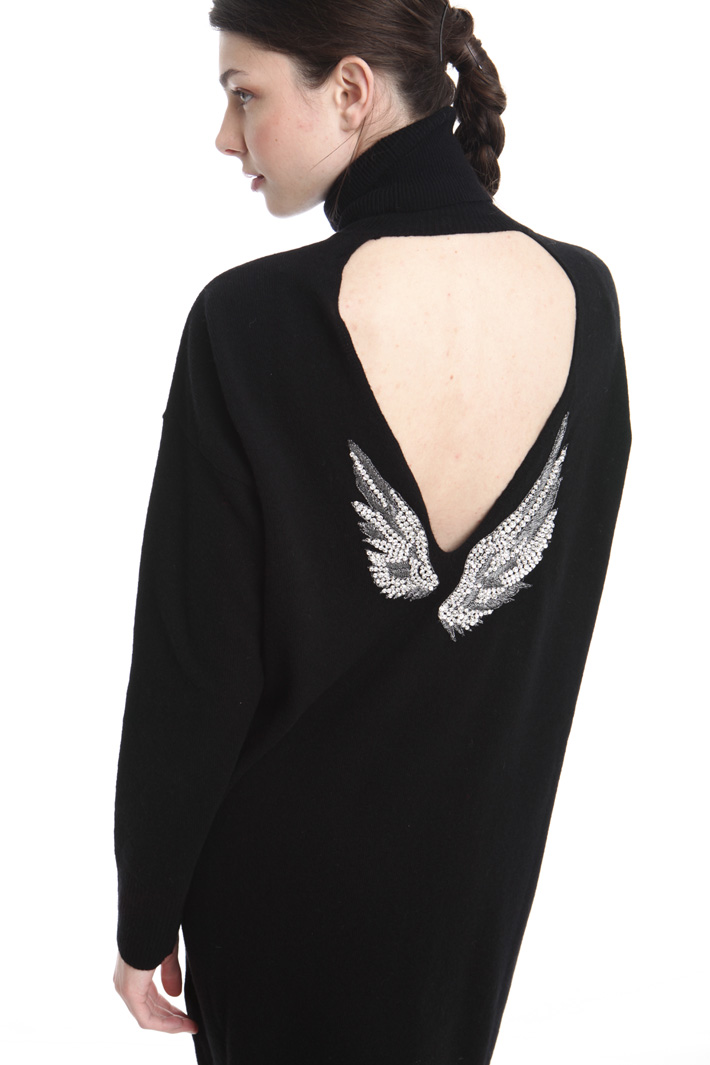 Abito con cut-out su schiena Diffusione Tessile Abito con cut-out su schiena Diffusione Tessile